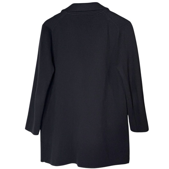 J. Crew Sophie Wool Blend Open Front Sweater Blazer Knit Cardigan Black Size S - Picture 3 of 10